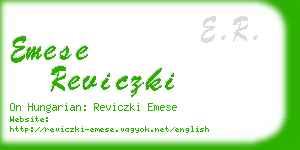 emese reviczki business card